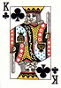 King of Clubs Postcard