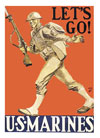 Let's Go Marines Poster