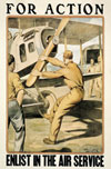 For Action: Enlist in the Air Service Poster