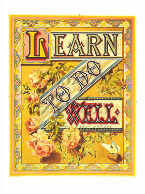Learn to Do Well Postcard