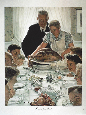 Norman Rockwell - "Freedom from Want"